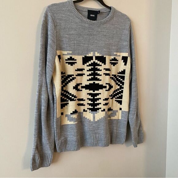 Asos-Patterned Sweater (Size:Medium) - Picture 3 of 7